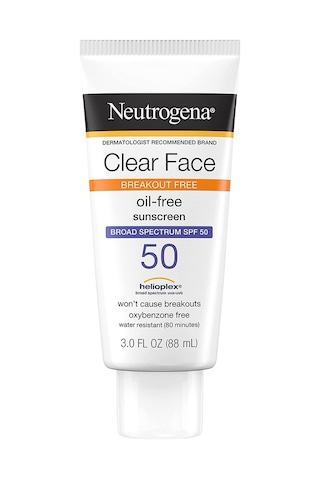 Neutrogena Clear Face Yüz İçin Yağsız Güneş Kremi SPF50 88 ML