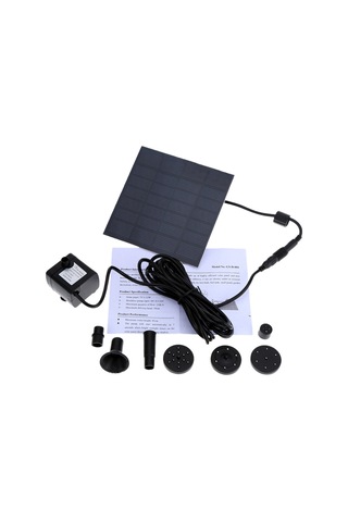 Geeroyoo Güneş Enerjili Kristal Silikon Fonten Pompa - Hızlı Başlangıç, Yüksek Verim, 150l/h Akış, 75cm Lifting, Karbon Serbest, Uzun Ömür