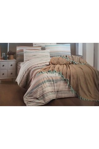 Kristal Çift Kişilik Dekoratif Yatak Örtüsü Seti Gizmo Çok Renkli