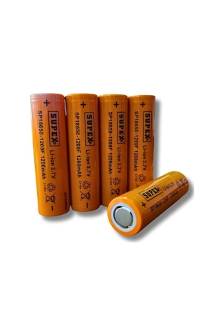 Belirtilmemiş Sp-18650-1200f 3.7v 1200mah Li-ıon Pil Başlıksız 5'li