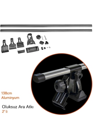 Carub 138 Cm Oluksuz Ara Atkı Lüx Metal Aluminyum 2 Li Br0761042