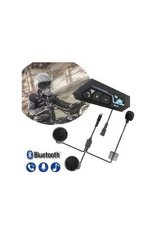 BT22 Motosiklet Bluetooth 5.0 Kablosuz İntercom Kask Kulaklık