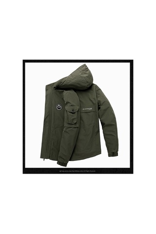 Sımıcg Erkek Büyük Kapüşonlu Ceket Yeşil