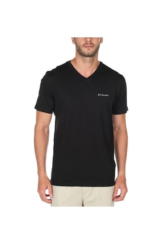 Columbia Brushed V Neck Erkek V Yaka Siyah Tişört CS0288-010 Siyah