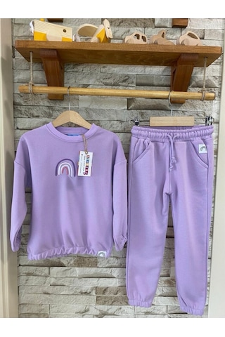 Laciel Paris Gökkuşağı Detaylı Takım Lila 1707