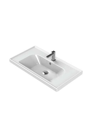 Turkuaz Seramik Frame 80 CM Etajerli Lavabo
