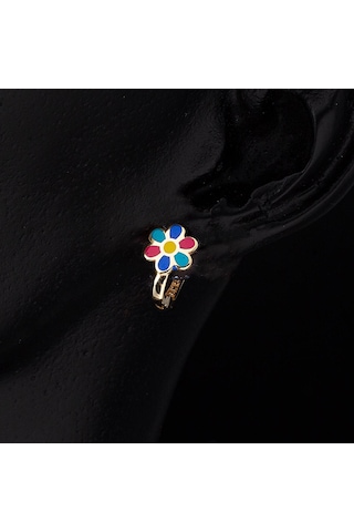 Gökkuşağı Altın Çocuk Küpesi