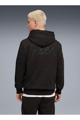 Puma Teamjaws Post Game Hoodie Erkek Sweatshirt 68953601 Siyah