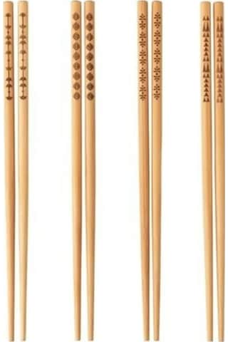 Thentech Çubukları 10 Adet Chopstick Ahşap