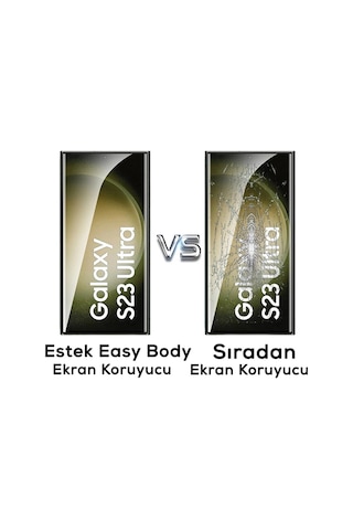 Zore Galaxy S22 Ultra Uyumlu Hizalama Aparatlı Estek Easy Body Ekran Koruyucu