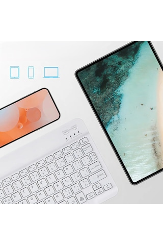 Bluetooth Klavye Mouse Seti Rgb Aydınlatmalı Kablosuz Şarjlı Klavye Mouse Seti - Türkçe Q Optik