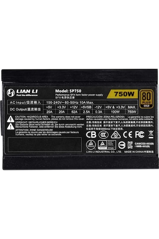 Lian Li SP750 92 MM 750W 80+ Gold Güç Kaynağı