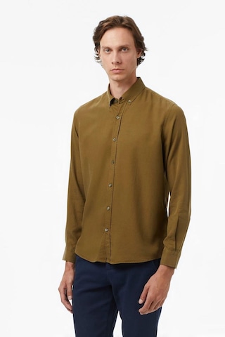 Erkek Yeşil Classic Fit Gömlek-11425 Yeşil