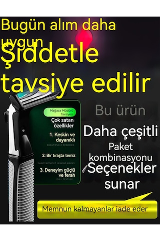 Bıçak Tıraş Makinesi Tıraş Makinesi Paslanmaz Çelik Manuel Kafa Erkek Vintage Sakal Bıçağı Sakal Bıçağı Sakal Bıçağı Elektrikli Değiştirme 12 Bıçak 1 Bıçak Sapı