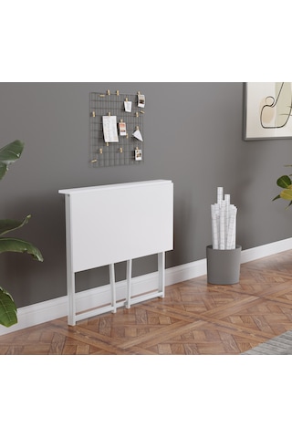 Fahrettin Küçük Work Katlanabilir Çalışma Masası Bilgisayar Masası Çizim Masası Work001 50 x 80 Beyaz67