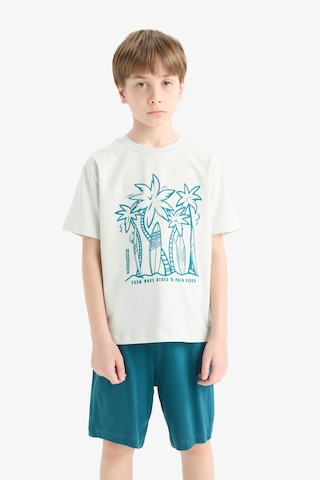 DeFacto Erkek Çocuk Pijama Takımı Kısa Kollu Üst Esnek Belli Şort F1735A825HSBE516