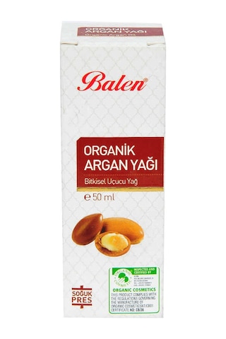 Argan Yağı Organik Soğuk Pres 50 Ml Cam Şişe