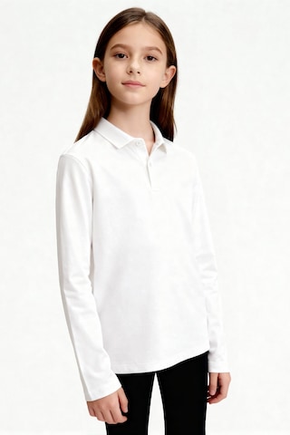 Basic Polo Yaka 3lü Paket Siyah-beyaz-çağla Unisex Çocuk T-shirt - 11170 Beyaz - Siyah