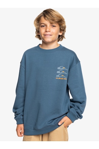 Quiksilver Eqbft03908-18314 Screen Crew Erkek Çocuk Sweatshirt Renkli Çok Renkli
