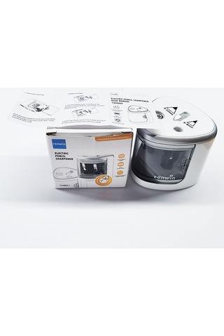 Pratik Çift Delikli Elektrikli Kalemtıraş Hem İnce Hem Kalemler İçin Kullanışlı Kırtasiye Ürünü