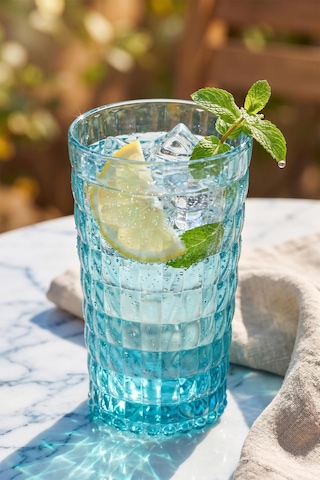 Akrilik Allegra Renkli 6'lı Uzun Bardak & Su Meşrubat Bardağı 750 Ml Büyük Boy & Cam Değildir Çok renkli