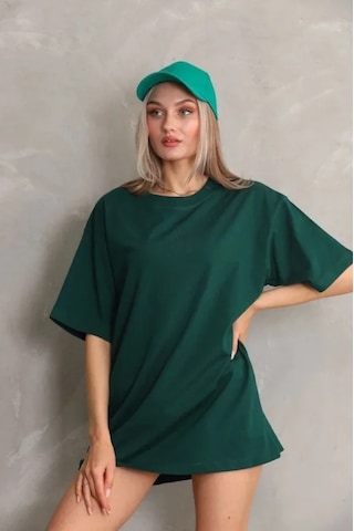 Dogutrend Regular Fit Tişört Bisiklet Yaka Yazlık Kısa Kol Basıc T-shirt - Yeşil