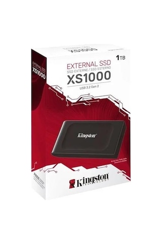 Kıngston 1tb 1050/1000mb/s Usb 3.2 Taşınabilir Ssd Sxs1000/1000g-192925