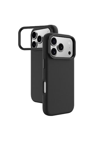 Apple Uyumlu iPhone 17 Pro Max Kılıf M-safe Şarj Özellikli Standlı Amazingthing Glamour Mag Serisi Pu Kapak Siyah Siyah