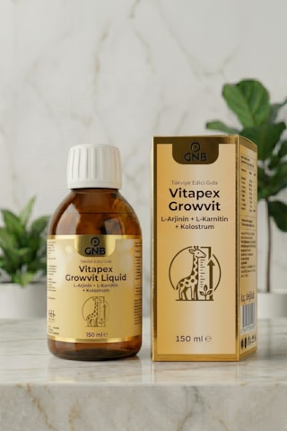 Gnb Vitapex Growvit Liquid L-arjinin Kolostrum L-karnitin 150 Ml Şurup Gnb Vitapex Growvit Liquid L-arjinin Kolostrum L-karnitin 150 Ml Şurup
