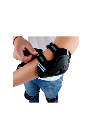 Geeksen Erkek Kadın Outdoor Spor Koruyucu Seti: 2 Dirsek 2 Diz 2 Bileklik - Ergonomik, Dayanıklı, Soluklu Kırmızı Nt-re-l Kırmızı