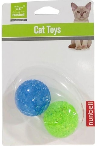 İkili Kedi Oyuncak Top