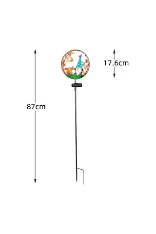 Mufunye Güneş Enerjili Kedi Kelebek Desenli Dış Mekan Projeksiyon Lambası - Bahçe Çimenliği Dekoratif Aydınlatma Sincap Gnome Ilık Beyaz