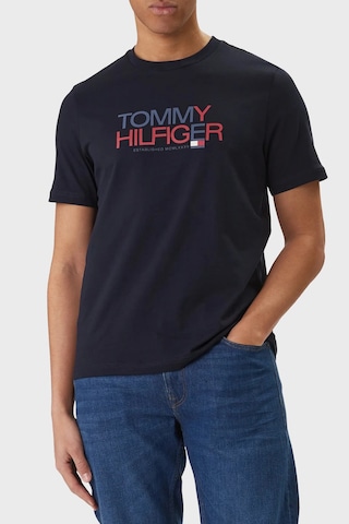 Tommy Hilfiger Erkek T Shirt Mw0mw42369 Dw5 Lacivert