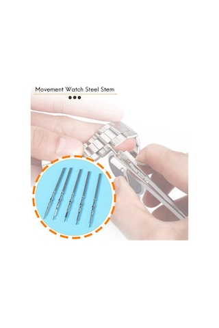 Xurunkeji 20 Adet Hareket Saati Çelik Saplı Kurma Kolu Kiti Saat Parçaları Nh35 Nh36 Nh38 Nh39 Hareket Saati Sapı Yedek Parçaları Gümüş