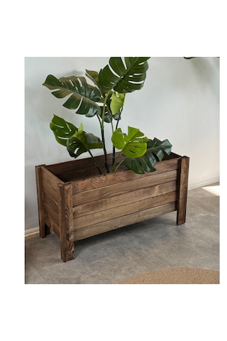 Bahçe Saksı Ahşap Saksı Çiçeklik Dekorasyonu 2006