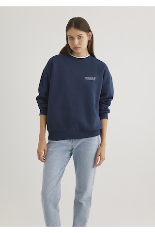 Mavi - Mavi Logo Baskılı Lacivert Sweatshirt 1611656-82454
