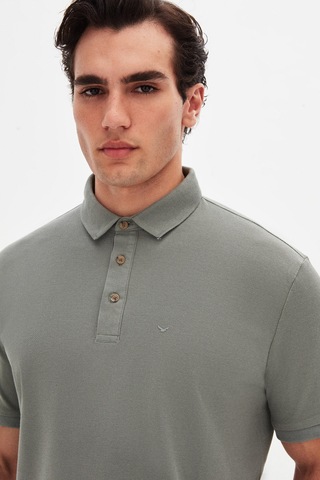 D's Damat Ds Damat Regular Fit Koyu Yosun Pike Dokulu T-shirt 4hc146551001m Koyu Yosun