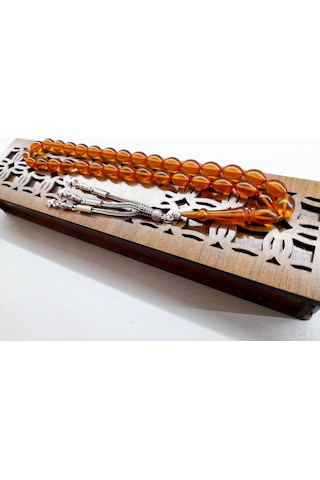 Soma Japon Ateş Kehribar 8 x 11,5 CM Tesbih