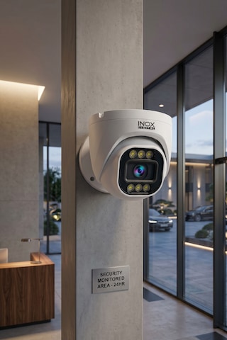 Inox-x205 4mp Ip Warm Led'li Dome Güvenlik Kamerası - 7/24 Tam Renkli Gece Görüşlü Akıllı Ağ Kamerası