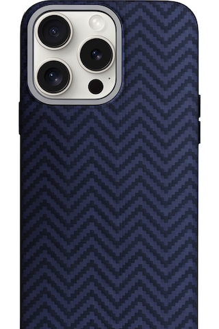 Aether Carbon Apple Uyumlu iPhone 15 Plus Magsafe Karbon Kılıf Deep Navy Pulse Deep Navy Pulse