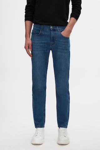 Ds Damat Comfort Fit Mavi Düz Jean Kot Beş Cepli Yıkamalı Denim Pantolon 3hcj3ort00103 701