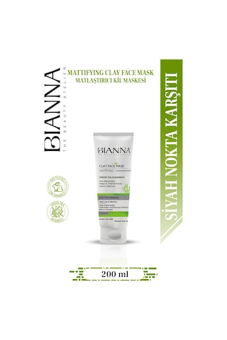 Yeşil Çay Ve Bambu Özlü Kil Maskesi C Vitaminli 200ml Yüzmask