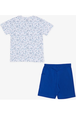 Breeze Girls & Boys Erkek Çocuk Şortlu Takım Uzay Temalı 1.5-5 Yaş, Beyaz-beyaz Beyaz