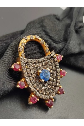 Tanzanit Yakut Elmas Kolye Ucu 283