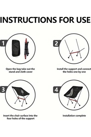 Dashanshop Ergonomik Alüminyum Katlanır Sandalye Küçük Hafif Taşınabilir Dayanıklı Kamp Plaj Piknik Seyahat Altın