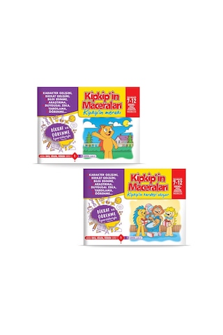 Dikkati Güçlendiren Hikaye Seti-Kip Kip'in Maceraları Kutulu Set 7-12 Yaş - 10 Kitap Takım - Osman Abalı - Adeda