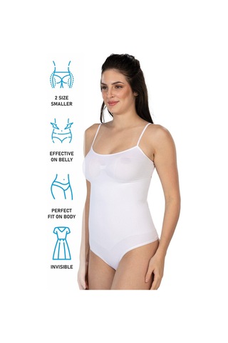Beyaz Mı Emay 1927 İp Askıllı Ripli String Body Beyaz