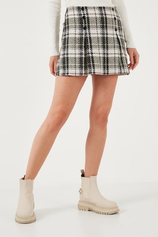 Lela Regular Fit Kışlık Tüvit Mini Bayan Şort Etek 611Et0020 Haki