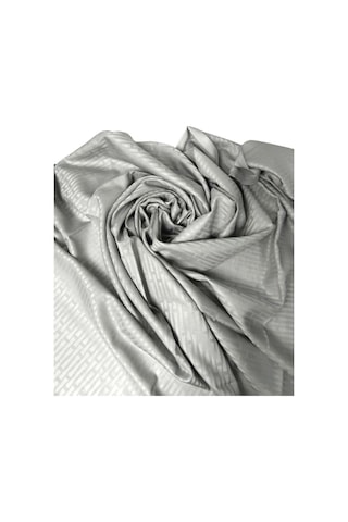 İmannoor Pamuk İpek Şal 80x210 Cm Gri
