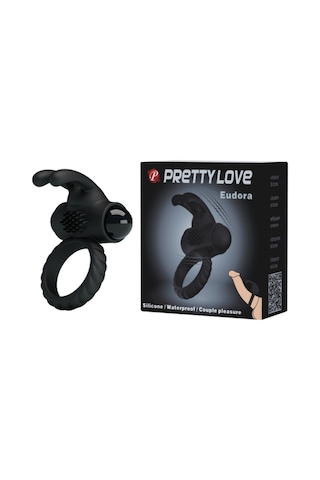 Lilitu Shop Pretty Love Eudora Klitoral Uyarıcılı Titreşimli Tavşan Penis Halkası
